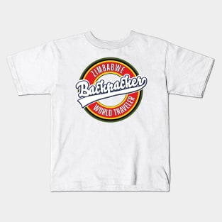 Zimbabwe backpacker world traveler Kids T-Shirt